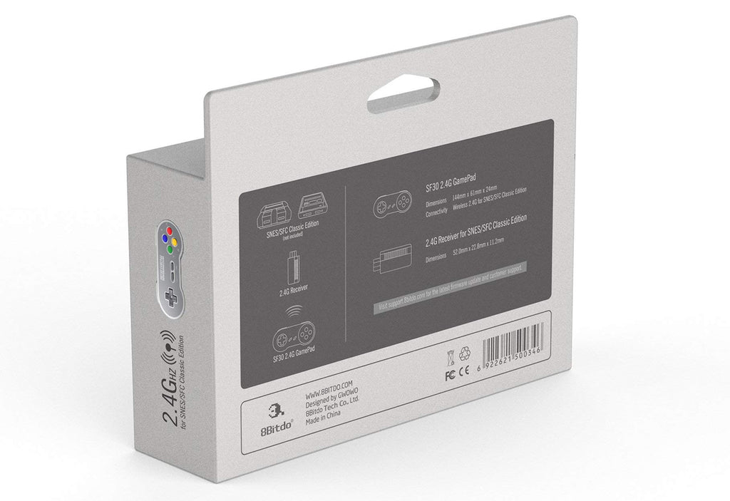 8BitDo SF30 wireless gamepad (til SNES Mini Classic Edition)
